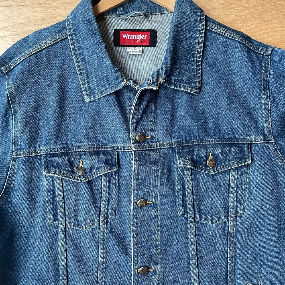 WRANGLER Demim Work Jacket Size XL Tall - Picture 2 of 13
